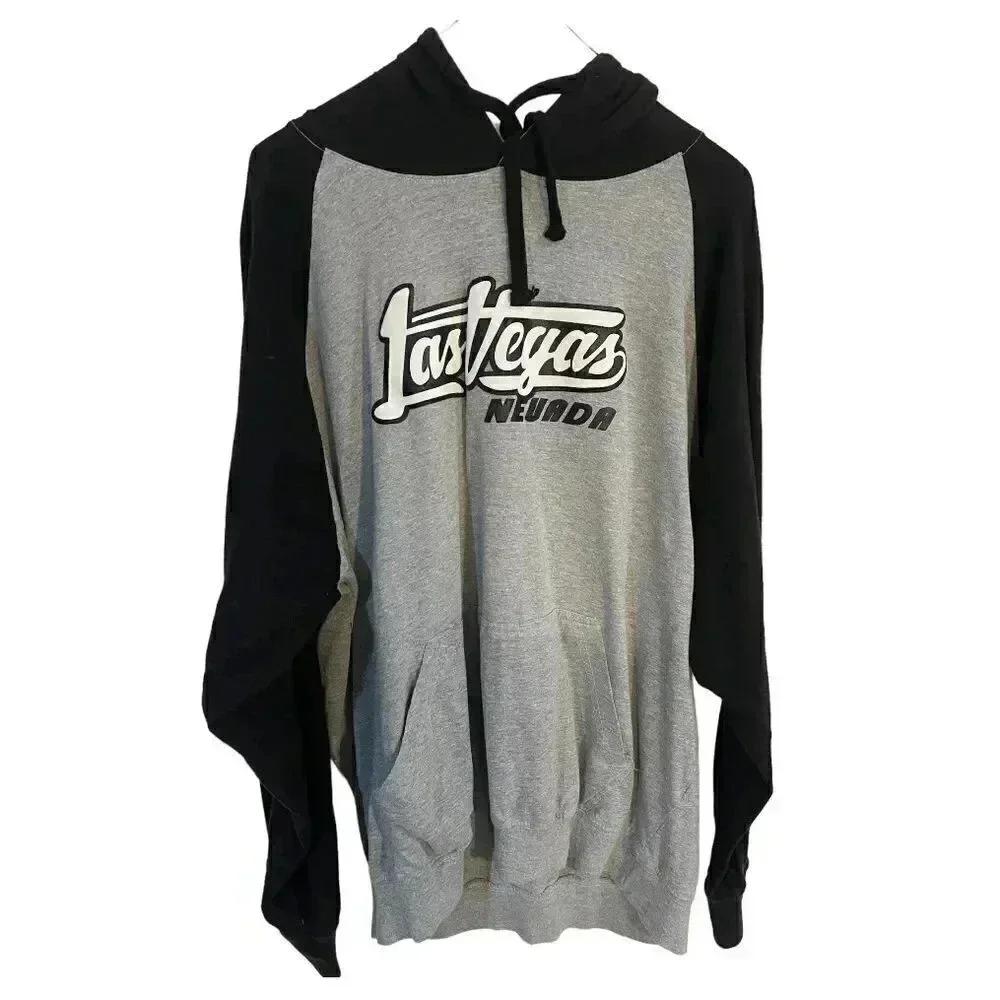 100% cotton XXL Las Vegas hoodie with raglan sleeves EUC - Picture 3 of 5